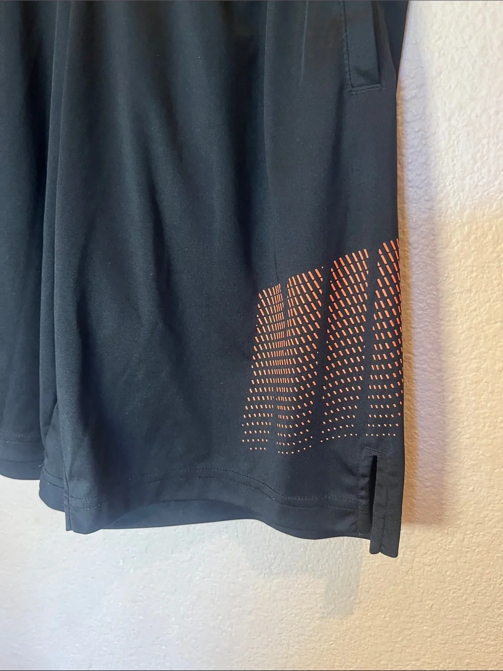 Nike Boys Shorts Size Large Black Orange Logo